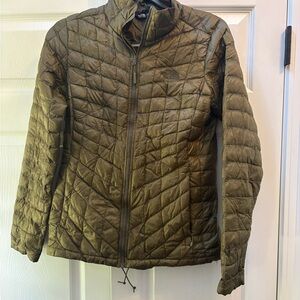 The North Face Women's Green Quilted Puffer Jacket